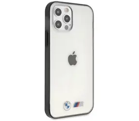 BMW Zadní kryt Sandblast pro iPhone 12 Pro Max transparentní