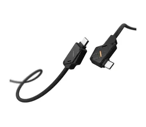 Aulumu M07 Datový a nabíjecí kabel USB-C Carbon Fiber 1,2m, Čerrná