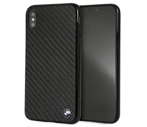 BMW Signature Carbon Zadní kryt pro iPhone XS Max černá