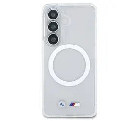 BMW Nárazuvzdorný Zadní kryt MagSafe s logem pro Samsung Galaxy S26 transparentní