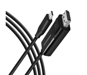 Rozbaleno - AXAGON RVC-DPC, USB-C -> DisplayPort redukce / kabel 1.8m, 4K/60Hz / rozbaleno