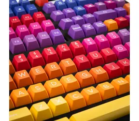 Ducky Afterglow ABS Doubleshot sada kláves oranžová / Náhradní klávesy / 108 kláves / US Layout