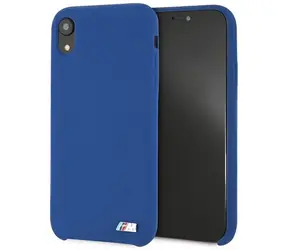 BMW Silikonový zadní kryt M Collection pro iPhone Xr modrá