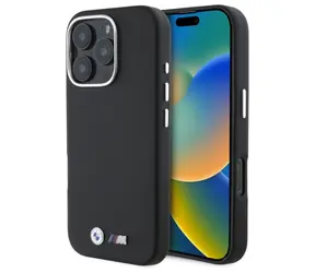 BMW Zadní kryt Edition pro iPhone 16 Pro Max kovový s kevlerovým obalem černá