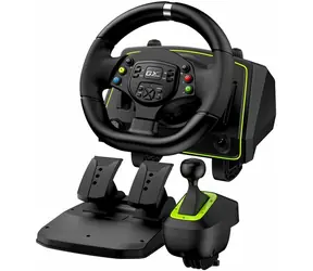 Rozbaleno - GENIUS GX SpeedMaster X2 /Sada volantu a pedálů / 1080° rotační a vibrační/pedály / řadící páka / PC&Xbox&PS / rozbaleno