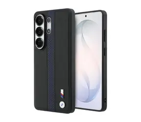 BMW Zadní kryt perforovaný s pruhem a logem MagSafe pro Samsung Galaxy S26 Ultra modrá