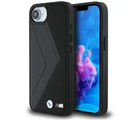 BMW Zadní kryt Oversized Stripes MagSafe pro iPhone 16e černá