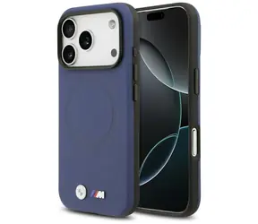 BMW Zadní kryt Metal Logo MagSafe pro iPhone 17 Pro Max tmavá modrá