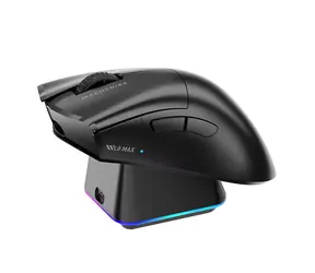 Rozbaleno Machenike L8 Max s nabíjecí stanicí černá/bezdrátová herní myš/optická  6000 DPI/7 tlačítek / 450 mAh / 2.4GHz / rozbaleno