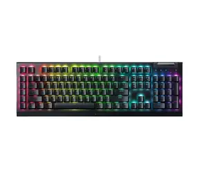 Rozbaleno - Razer BlackWidow V4 X Green Switch černá / Herní klávesnice / mechanická / Razer green / USB / US Layout / rozbaleno