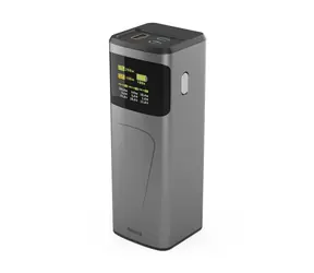 Rozbaleno - Hama High Power 200 W šedá / powerbanka / 24000 mAh / 2x USB-C / 1x USB-A / PD / QC / displej / rozbaleno