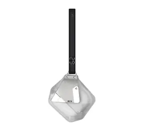 Rozbaleno - Aulumu A29 Geometric Lock & Lanyard pouzdro na AirPods 4, Translucent White / rozbaleno