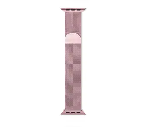 Rozbaleno -Epico Milanese Band řemínek pro Apple Watch SE(44mm)/Series1-9(42/44/45mm)10-11(46mm)/Ultra(49mm)růžově-zlatá / rozbaleno