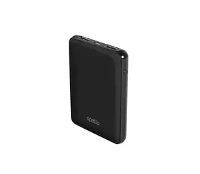 Rozbaleno - Spello Pocket Power Bank Kapesní powerbanka 5000mAh černá / 10W / 2x USB-A / rozbaleno