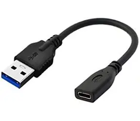 Rozbaleno - MicroConnect adaptér USB-C (F) - USB3.0 A (M) 0.2m černá  / rozbaleno