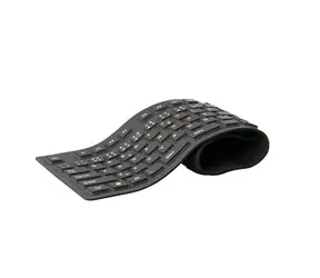 Rozbaleno - C-TECH FK-01 gelová klávesnice / CZ/SK / USB / černá / rozbaleno