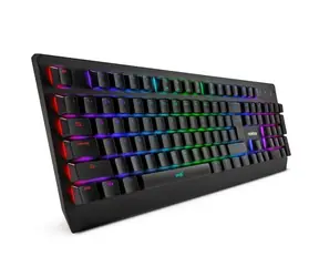 Rozbaleno - Niceboy K610 Chameleon / herní klávesnice / Mojo RX / RGB podsvícení / USB / 1.8m / CZ layout / rozbaleno