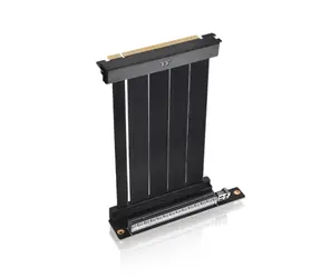 Rozbaleno - Thermaltake PCI-E 4.0 Dual 90 Riser Cable 13cm černá / Prodlužovací kabel PCI-E / rozbaleno