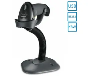 Motorola čtečka  LS2208 SR / snímač 1D čárových kódů / USB / RS-232 / KBW / kit USB / stojan / tmavě-šedá