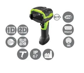 ZEBRA čtečka DS3608-SR kit USB / snímač 2D čárových kódů / RS-232 / KBW / USB / černá