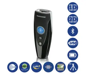 DATALOGIC RIDA DBT6400 / mobilní 2D snímač / IP50 / USB kabel / baterie / USB / černá