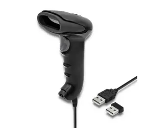 Qoltec 50868 bezdrátová čtečka 1D a 2D černá