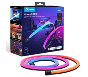 Govee H61C2 Neon herní stolní LED pásek / 2m / 17W / Bluetooth / WiFi / RGBIC