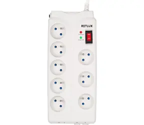 RETLUX RSP 850 Přepěťová ochrana 8 zásuvek / 1836J