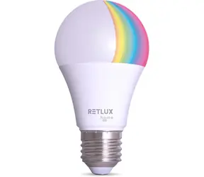 RETLUX RSH 102 A 60 E27 9W RGB CCT / Chytrá žárovka / RGB / 880 lm / 2700-6500K