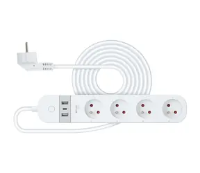 RETLUX RSH 202 Wi-Fi Smart prodlužovací zásuvka FR 16A / 4 zásuvky + 2 x USB typ A + USB typ-C