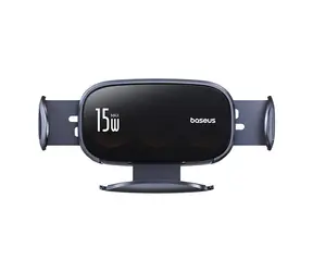 Baseus C40355901111-00 LightChaser Držák do auta s indukční nabíječkou černá / 15W