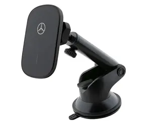 Mercedes Magnetický Držák do Auta s 15W Bezdrátovým Nabíjením černá