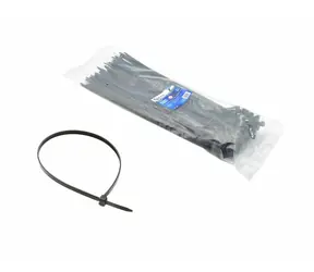 GEKO Stahovací pásky černé s UV filtrem 350x7.6mm 50ks 