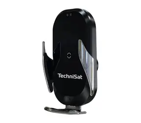 TechniSat Smartcharge 3 Nabíjecí držák telefonu do auta černá / do mřížky / Qi / USB-C / 15W