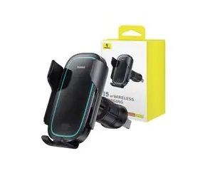 Rozbaleno - Baseus C40357 MilkyWay Pro 15W černá / Bezdrátový nabíjecí držák telefonu do auta / rozbaleno