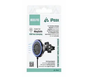 iPEAX HOLDEX PRO Držák telefonu do auta s MagSafe nabíjením černá / 15W / USB-C