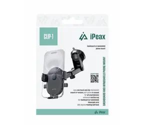 iPEAX CLIP-1 Držák telefonu na palubní desku auta černá