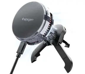 Spigen Essential MagSafe Peltier Wireless Car Charger Air vent černá / magnetický držák do ventilace auta