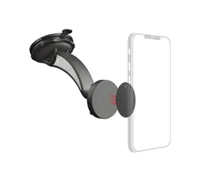 Hama Magnet černá / univerzální držák mobilu na přední sklo auta / přísavka / otáčení o 360°