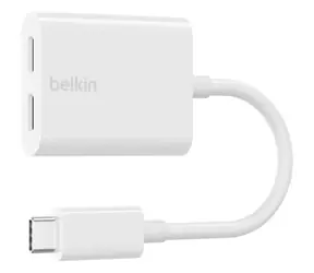 Belkin USB-C adaptér bílá / 2x USB-C / 60W