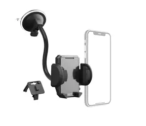 Hama Multi držák mobilu do auta 2v1 / pro čelní sklo i větrací lamely / šířka mobilu 4-11 cm