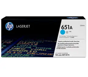 HP 651A originální toner CE341A / LJ Enterprise 700 color M775DN / 16.000 stran / Modrá