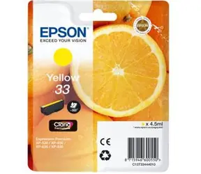 EPSON T3344 originální cartridge 33 / XP-530 / XP-630 / XP-635 / XP-830 / 4.5 ml / žlutá