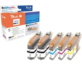 Peach alternativní cartridge Brother LC-223 / Brother DCP-J4120DW / s čipem / Multi Pack Plus