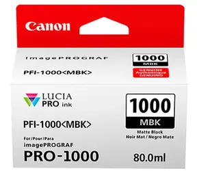 Canon originální cartridge PFI-1000 MBK / 80 ml / matně černá