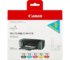 Canon originální cartridge PGI-72 MBK C M Y R / Multipack