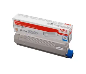 OKI 45862816 originální toner / MC873 / 10.000 stran / Modrá