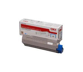 OKI 46490607 originální toner modrá / C532 a MC573 / 6.000 stran 