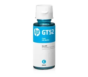 HP GT52 azurová / Originální lahvička s inkoustem 