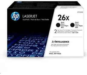 HP 26X tisková kazeta černá velká, CF226XD - 2pack